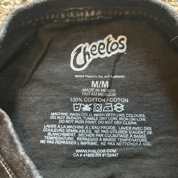 NASCAR Flamin’ Hot Cheetos Racing Graphic T-Shirt Charcoal Faded Men’s Medium - Picture 2 of 2